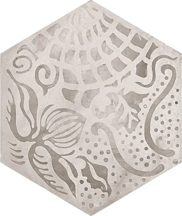 Terra Black/Grey Mix Hexagon - Klinker 9