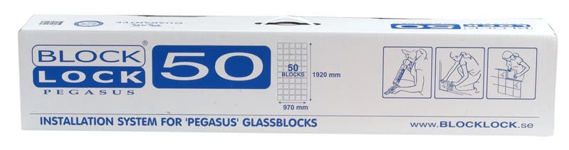 Block Lock Pegasus 50 - Glasblock Tillbehör