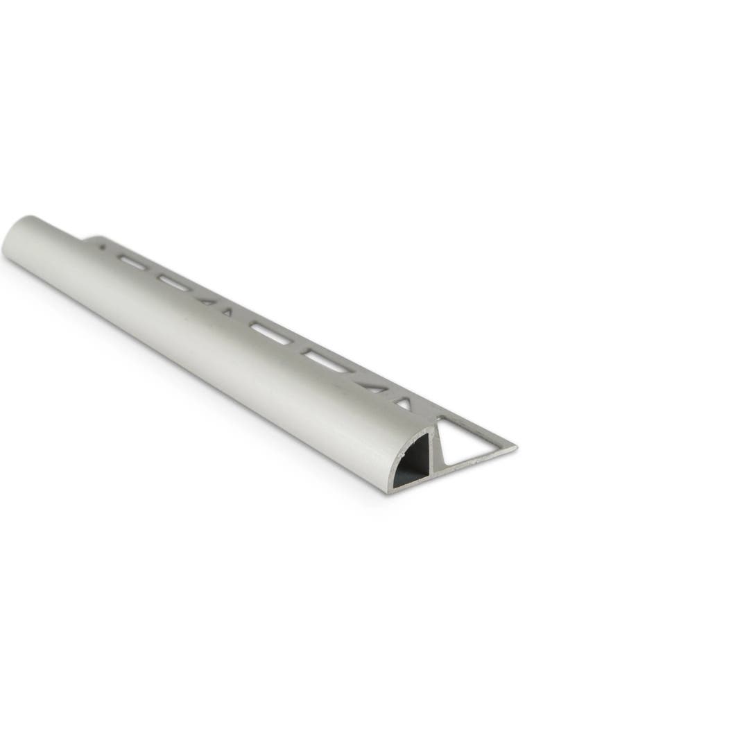 Kakellist Kvartsrund, Alu. Silvereloxerad matt 10 mm, 2,5m - Kvartsrunda 2