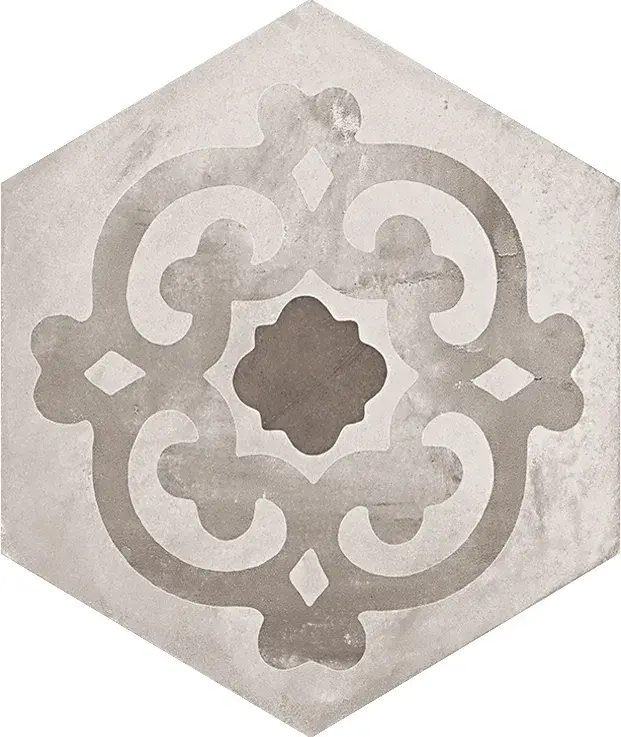 Terra Black/Grey Mix Hexagon - Klinker 10