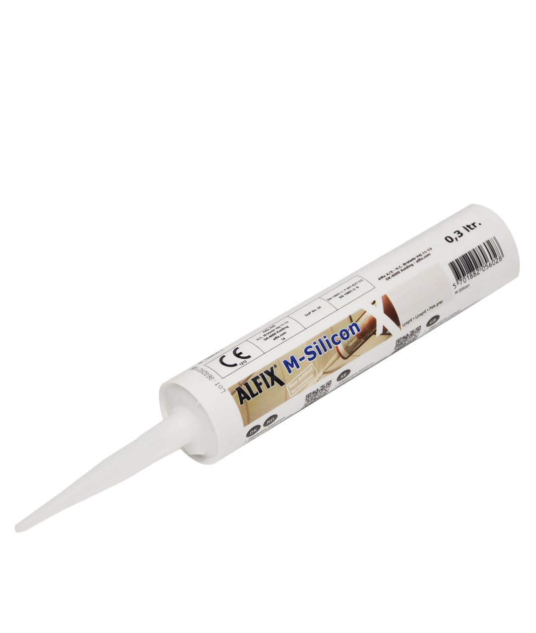 Silikon-A grå 0,3 liter - Silikon 1