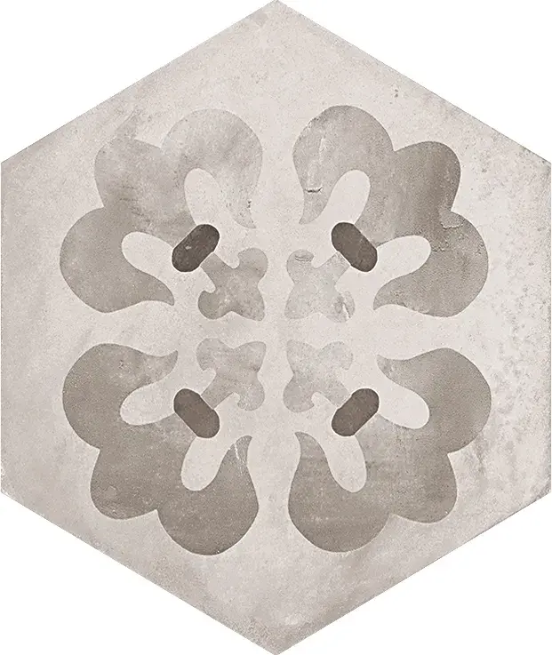 Terra Black/Grey Mix Hexagon - Klinker 1