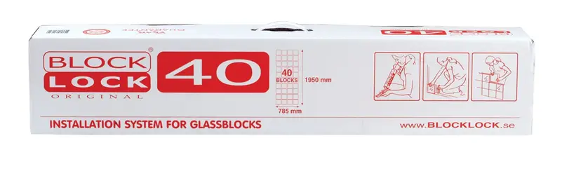 Block Lock 40 original - Glasblock Tillbehör
