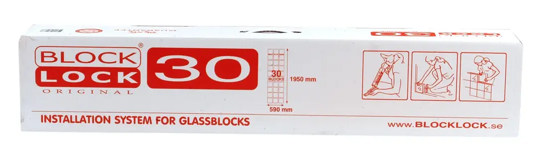 Block Lock 30 original - Glasblock Tillbehör 1