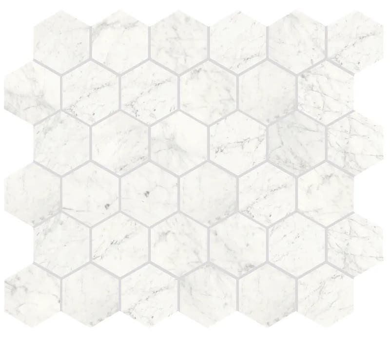 Marmi Carrara naturale Hexagon - Mosaik