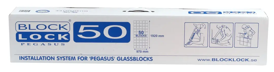 Block Lock Pegasus 50 - Glasblock Tillbehör 1