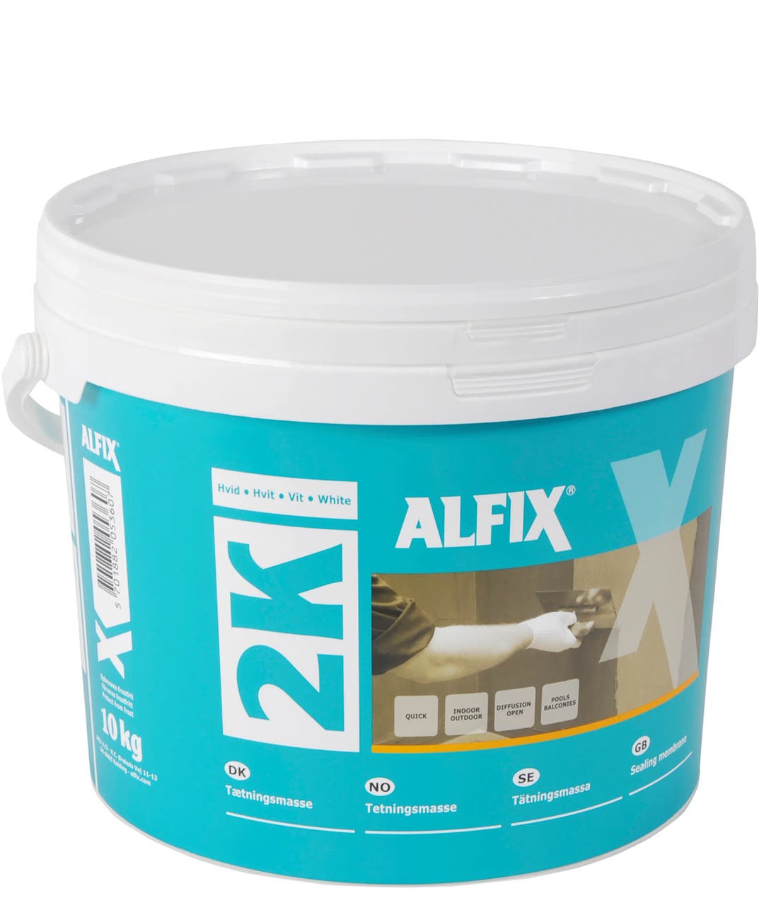 Tätningsmassa-A 2K 10 kg Vit - Tätskikt Alfix 1