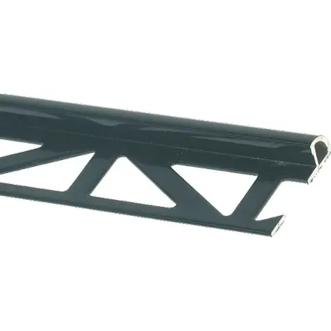 Kakellist kv.rund alu svart 10mm 2,5m - Kakellister