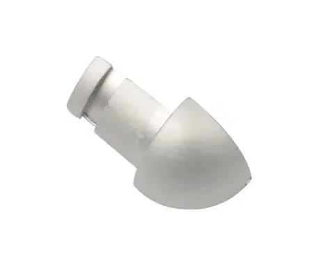 Hörndel kv.rund alu Silver matt 6 mm - Kvartsrunda 1