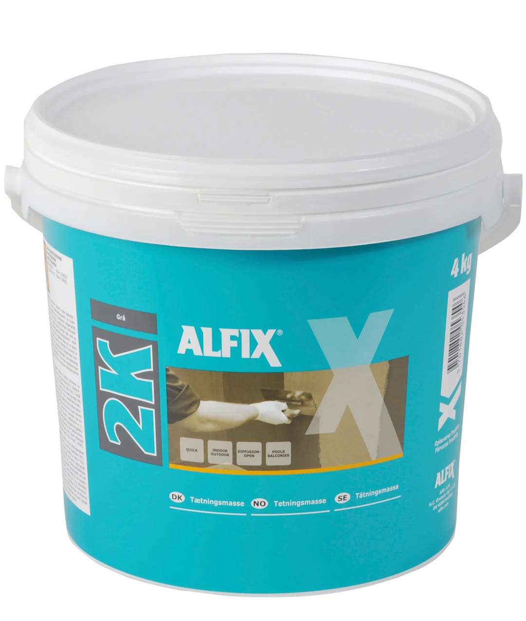 Tätningsmassa-A 2K 4 kg - Tätskikt Alfix 1