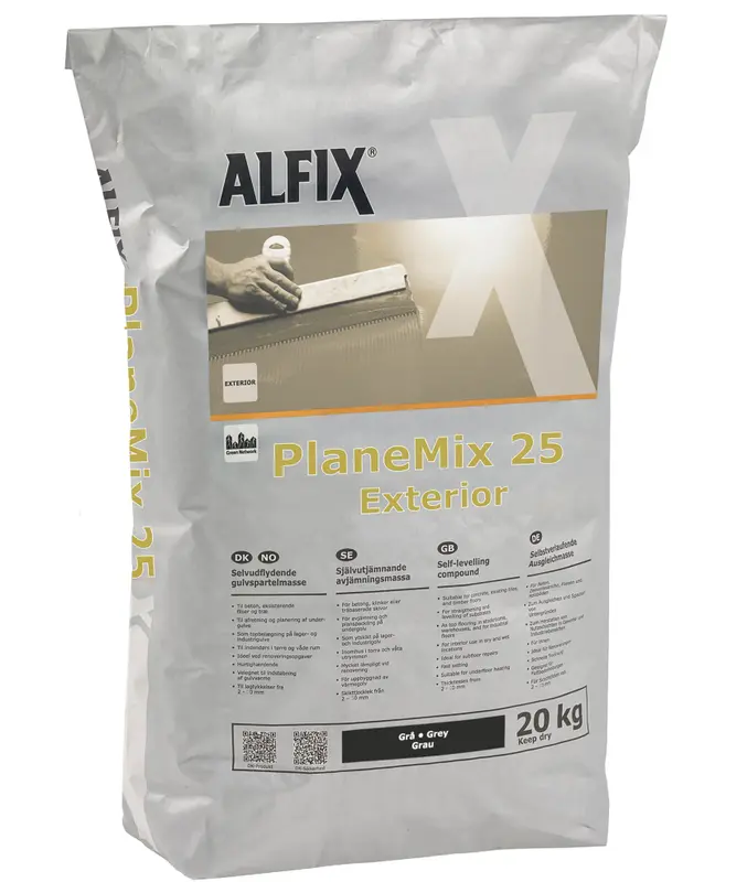 Planmix 25 exteriör 20 kg - Spackel och bruk