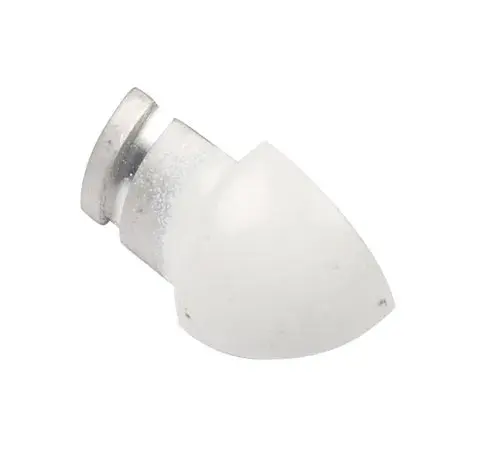 Hörndel kv.rund alu vit 6mm - Kvartsrunda 2