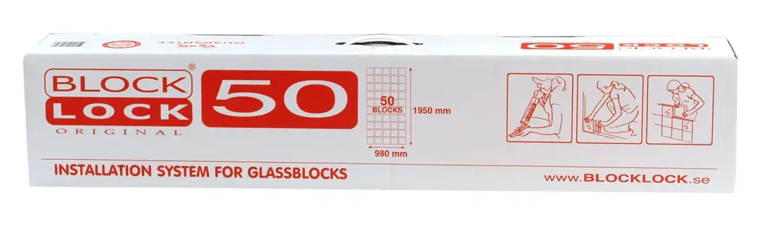 Block Lock 50 original - Glasblock Tillbehör 1