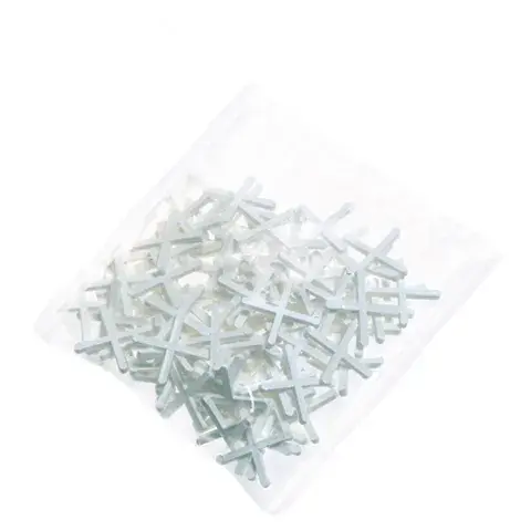 Kakelkryss 1 mm, 100 st - Fogsnören, kryss och levels 2