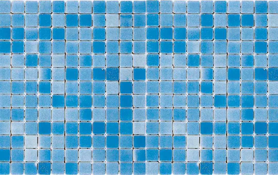 Niebla Blå Mosaik - Glasmosaik 1